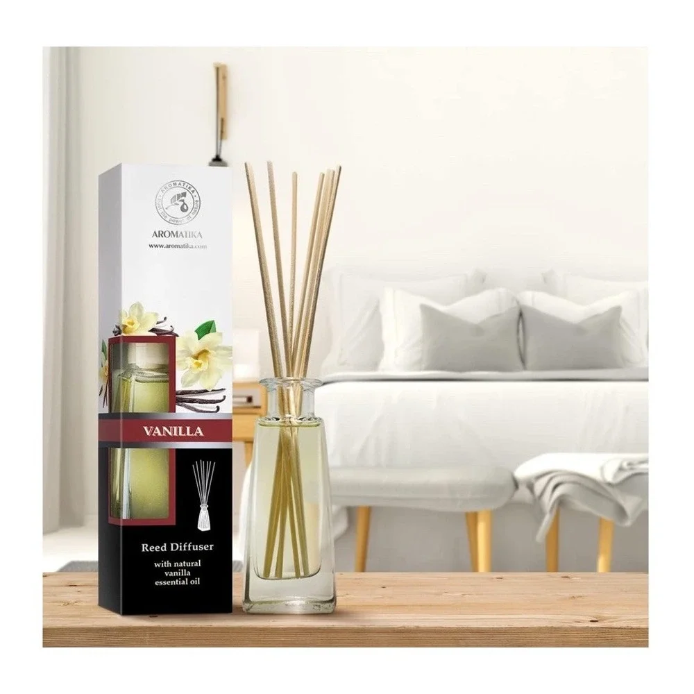 Reed Diffuser with Natural Essential Oil Vanilla 3.4 Fl Oz - NIB